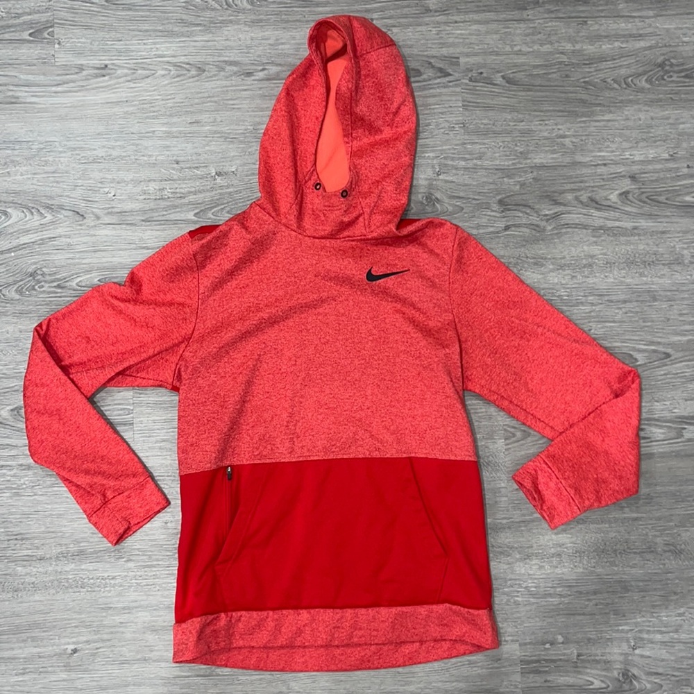 Red Nike hoodie